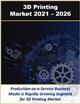 Market Research - 3D Printing Market by Printer Type, Materials, Software, Applications, Services and Solutions by Industry Vertical and Region 2021 - 2026