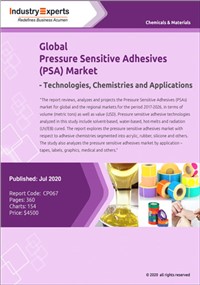 Global Pressure Sensitive Adhesives (PSA) Market – Technologies, Chemistries and Applications