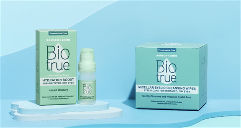 Bausch + Lomb Launches Biotrue(r) Hydration Boost Lubricant Eye Drops and Biotrue(r) Micellar Eyelid Cleansing Wipes