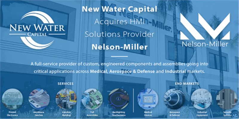 New Water Capital Acquires HMI Solutions Provider Nelson-Miller