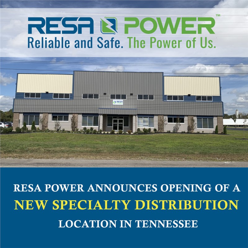 Resa Power Announces Opening of a New Specialty Distribution Location in Tennessee