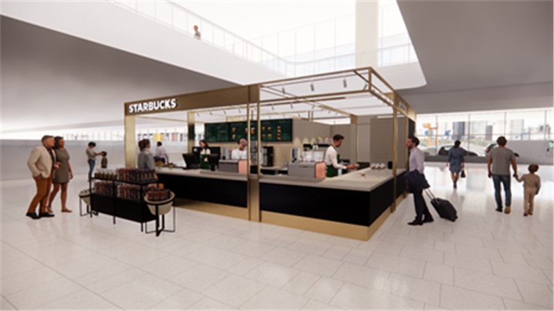 Hudson Expands Food & Beverage Portfolio With Starbucks